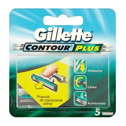 GILLETTE Contour Plus 5 náhradních hlavic