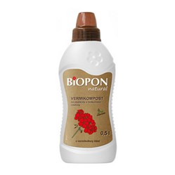 BOPON Natural Vermikompost Muškáty, balkonové květiny 500 ml