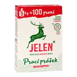 JELEN mýdlový prášek na praní univer. 5kg=100PD                                                                                                                                                                                                           