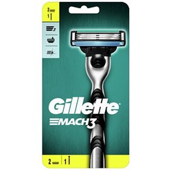 GILLETTE Mach3 strojek + 2 hlavice