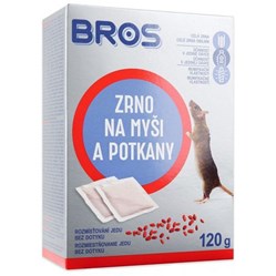 BROS zrno proti myším a krysám 120 g