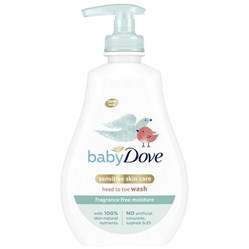 DOVE Baby dětský mycí gel na tělo i vlásky bez parfemace 400 ml