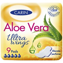 CARIN Aloe Vera Ultra Wings 9 ks