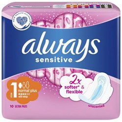 ALWAYS vložky Ultra Sensitive Normal Plus 10 ks