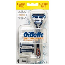 GILLETTE SkinGuard Sensitive strojek + 3 hlavice