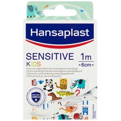 HANSAPLASTnáplast Sensitive Zvířátka 1 m x 6 cm