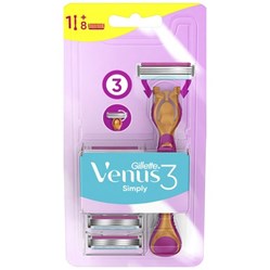 GILLETTE Simply Venus 3 strojek + 8 NN