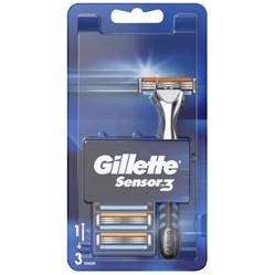 GILLETTE Sensor3 strojek + 4 hlavice