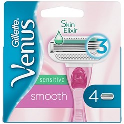 GILLETTE VENUS Smooth Sensitive náhradní hlavice 4 ks