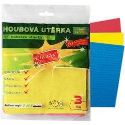 HOUBOVÁ utěrka Clanax 18 x 16 x 0,5 cm  3 ks      0220047