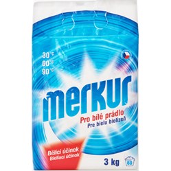 MERKUR prací prášek bílá síla 3 kg  60 PD