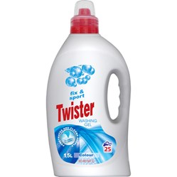 TWISTER prací gel Color s marseillským mýdlem Fix + Sport 1,5 l