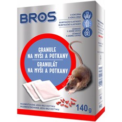 BROS granulát na myši a krysy 140 g