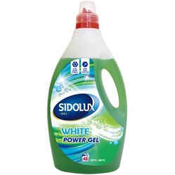 SIDOLUX Power gel na bílé prádlo 1,92 l  48 PD    NOVINKA