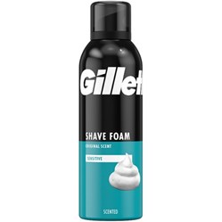 GILLETTE Sensitive pěna na holení pro citlivou pokožku 200 ml