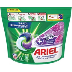 ARIEL gelové kapsle Plus Amethyst Flower 36 ks  NOVINKA