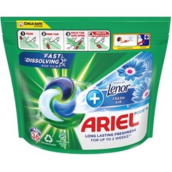 ARIEL gelové kapsle Plus Fresh Air 36 ks