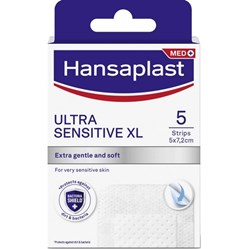 HANSAPLAST Ultra Sensitive XL silikonová náplast 5 ks