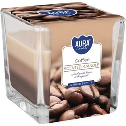 SVÍČKA vonná ve skle třibarevná Coffee 170 g