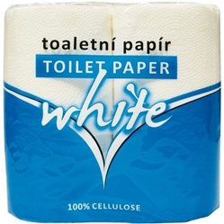 TOALETNÍ papír White bílý 2vstvý 4 ks