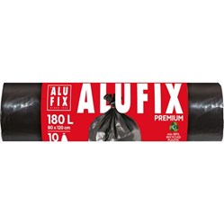 PYTLE Alufix na odpad silné 80 x 120 cm  180 l  10 ks  LDPE černé 45 mik.