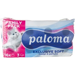 TOALETNÍ PAPÍR Paloma Exclusive Soft 3vrstvý  16 ks