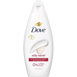 DOVE SG Silky Velvet 250 ml  0 % sulfate   NOVINKA