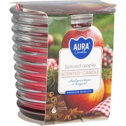 SVÍČKA vonná v žebrovaném obalu Spiced Apple 130 g