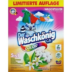 WASCHKONIG prací prášek Color Orangen und Baumwollextrakt 100 PD  6 kg