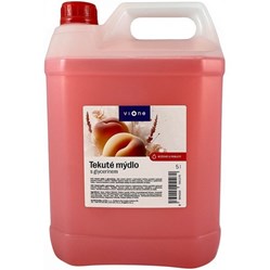 VIONE tekuté mýdlo s perletí růžové Broskev 5 l s glycerinem