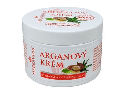 HERBAVERA Arganový hydratační krém Aloe vera + kyselina hyaluronová 150 ml