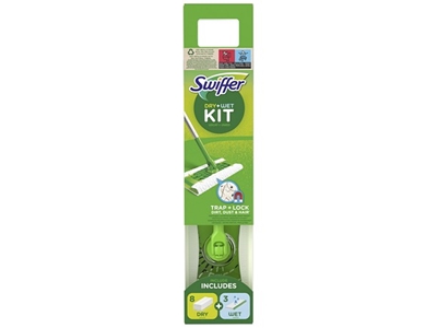 SWIFFER startovací sada (mop + 8 x suché utěrky + 3 x vlhčené utěrky)