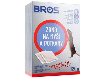 BROS zrno proti myším a krysám 120 g