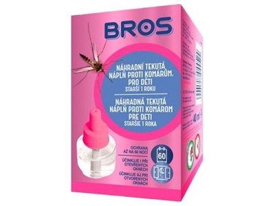 BROS KIDS tekutá náplň proti komárům 60 nocí 40 ml