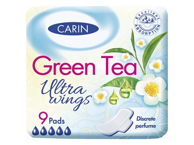 CARIN Ultra Wings Green Tea 9 ks