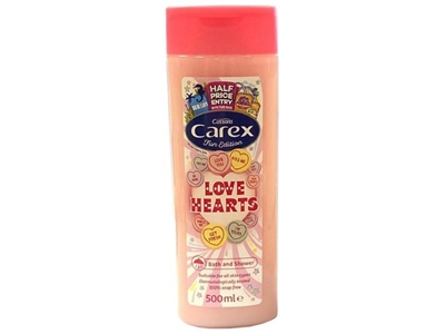 CAREX SG a pěna Love Hearts 500 ml