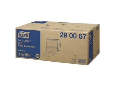 TORK MATIC Advanced papírové ručníky v roli, 2vrstvé, bílé, 150 m     290067  1 role Prodej pouze po balení