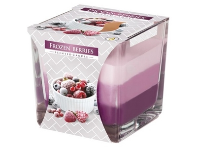 SVÍČKA vonná ve skle třibarevná Frozen Berries 170 g