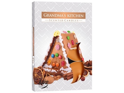 SVÍČKA čajová vonná 6 ks v krabičce Grandmas Kitchen