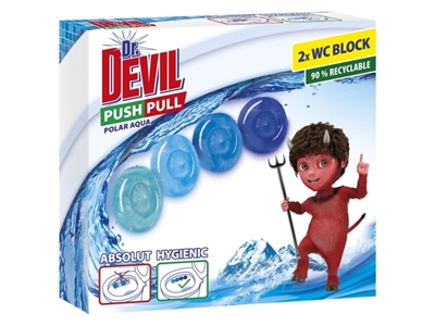 Dr.DEVIL WC Push Pull gel Polar Aqua 2 x 20 g 