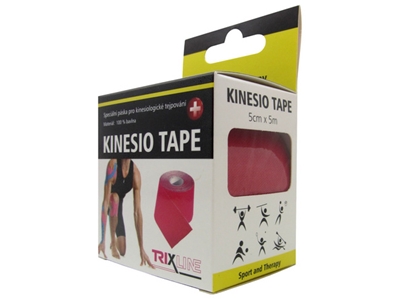 TEJPOVACÍ PÁSKA KINESIO 5 m x 5 cm červená