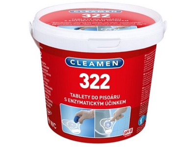 CLEAMEN 322 tablety do pisoáru 12 ks + sítko