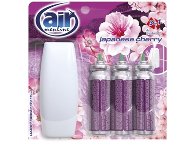 AIR HAPPY Click Japanese Cherry 3 x 15 ml 