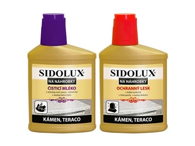 SIDOLUX duopack na čistění náhrobků (čistič 330 ml + lesk 250 ml)