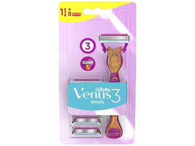 GILLETTE Simply Venus 3 strojek + 8 NN