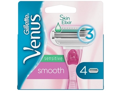 GILLETTE VENUS Smooth Sensitive náhradní hlavice 4 ks