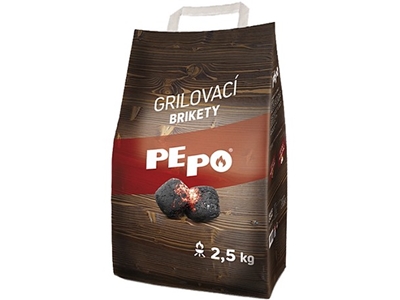 GRILOVACÍ brikety Pe-Po 2,5 kg