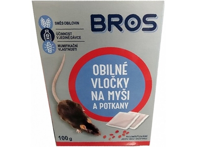 BROS obilné vločky na myši a krysy 100 g