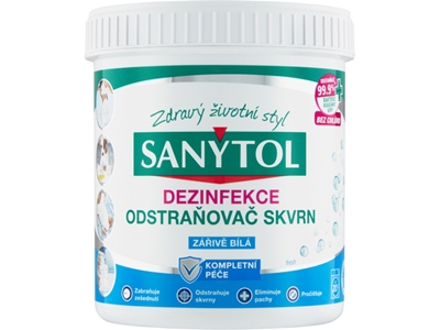 SANYTOL dezinfekční odstraňovač skvrn Zářivě bílá 450 g