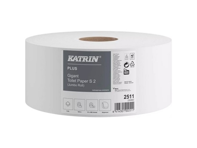 KATRIN Plus Gigant 190 mm, 2vrstvý, celulóza 1 role Prodej pouze po balení (2511)